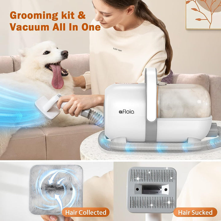 Afloia Pro Pet Grooming Kit with Vacuum – Complete Grooming Solution for Dogs & Cats
